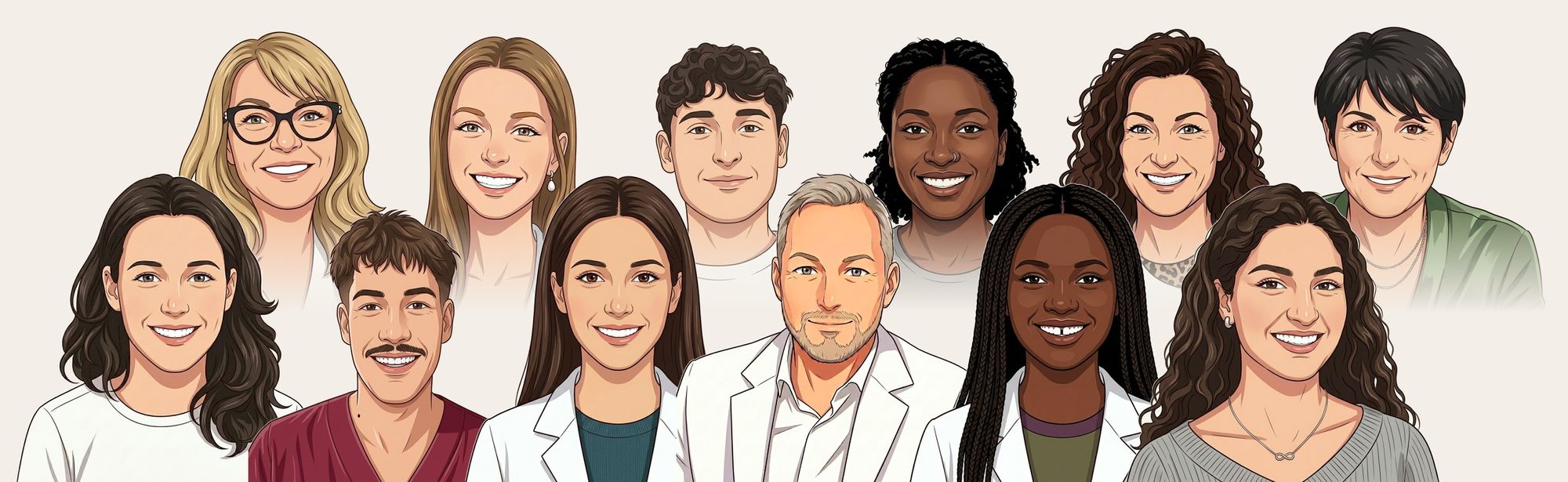 Illustration de l'équipe du Centre médical de l'Optimisme